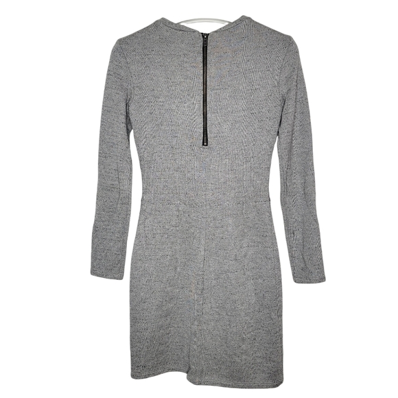 KAIN Boucle Terry Churchill Sweatshirt Mini Dress Gray Long Sleeves Women Medium - Picture 6 of 13